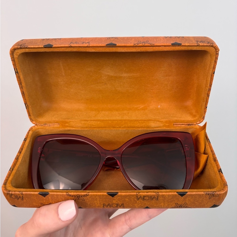 MCM Women's Burgundy Sunglasses